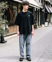UMBRO アンブロ 別注コラボ オーバーサイズワンポイントロゴ刺繍クルーネック半袖Tシャツ