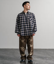 KRIFF MAYER クリフメイヤー メモリアルグラフィックプリントレタリング2タックワークパンツ 2515112 14829