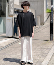 オーバーサイズ ハンドステッチ半袖Tシャツ