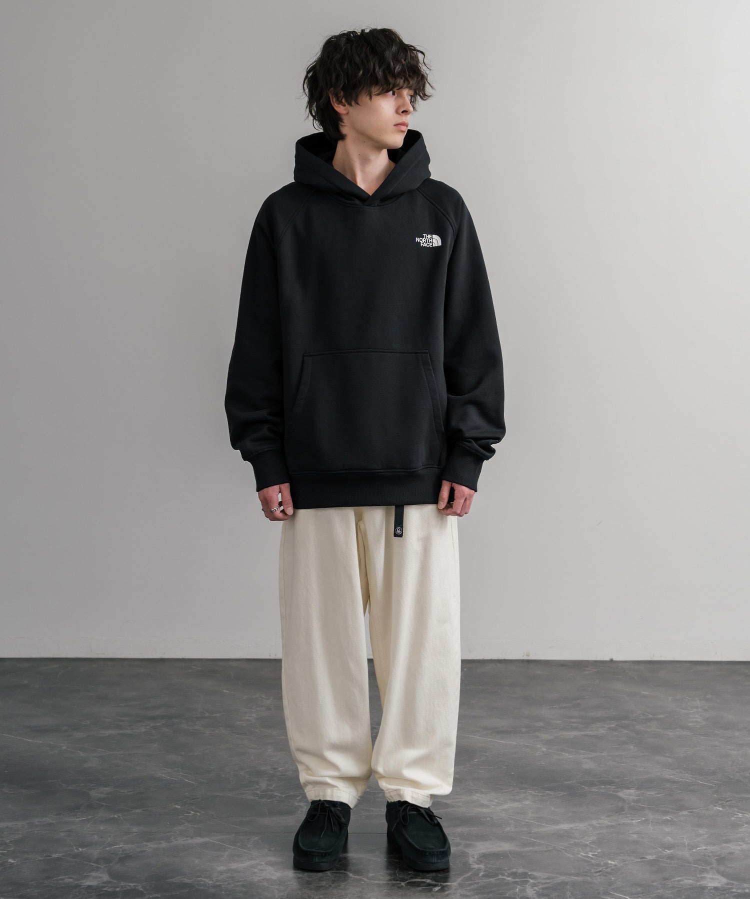 THE NORTH FACE ザ・ノースフェイス RAGLAN REDBOX HOODIE オーバーサイズ裏起毛バックプリントラグランプルオーバーパーカー 15214