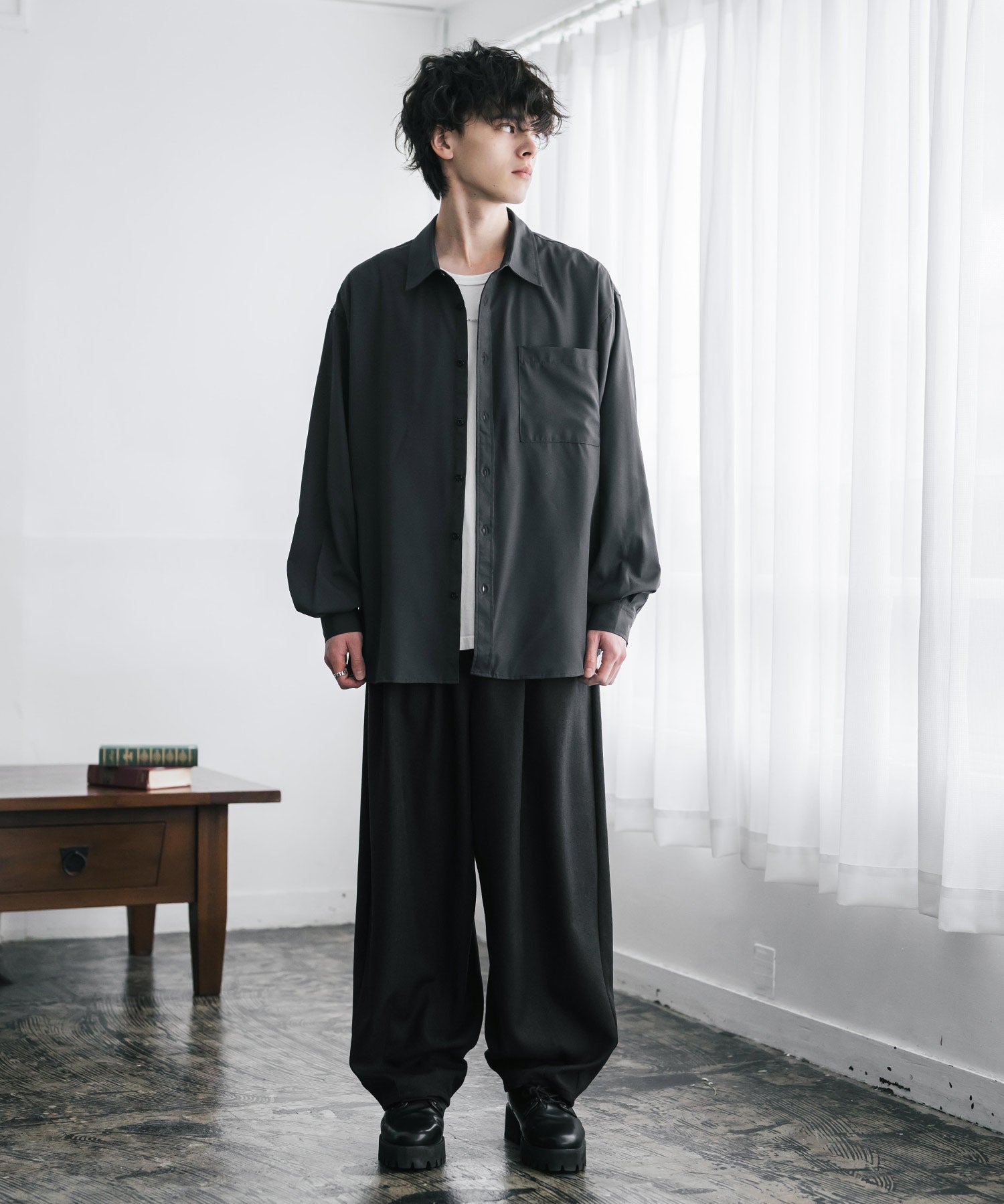 サージツイル2タックイージーワイドバルーンパンツ 15187