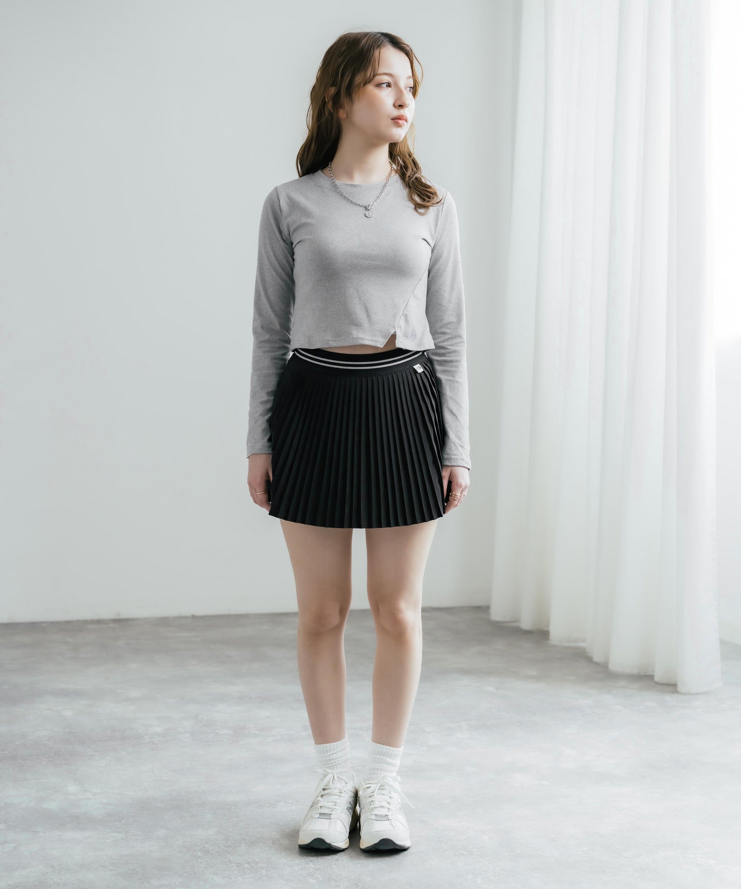 日本未展開モデル THE NORTH FACE ザ・ノースフェイス WHITE LABEL ホワイトレーベル W'S PLEATY SKIRT インナー付きプリーツミニスカート 16067