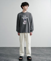 KRIFF MAYER クリフメイヤー RUUU ルー イラストレーターコラボ長袖プリントTシャツ LA 2435806