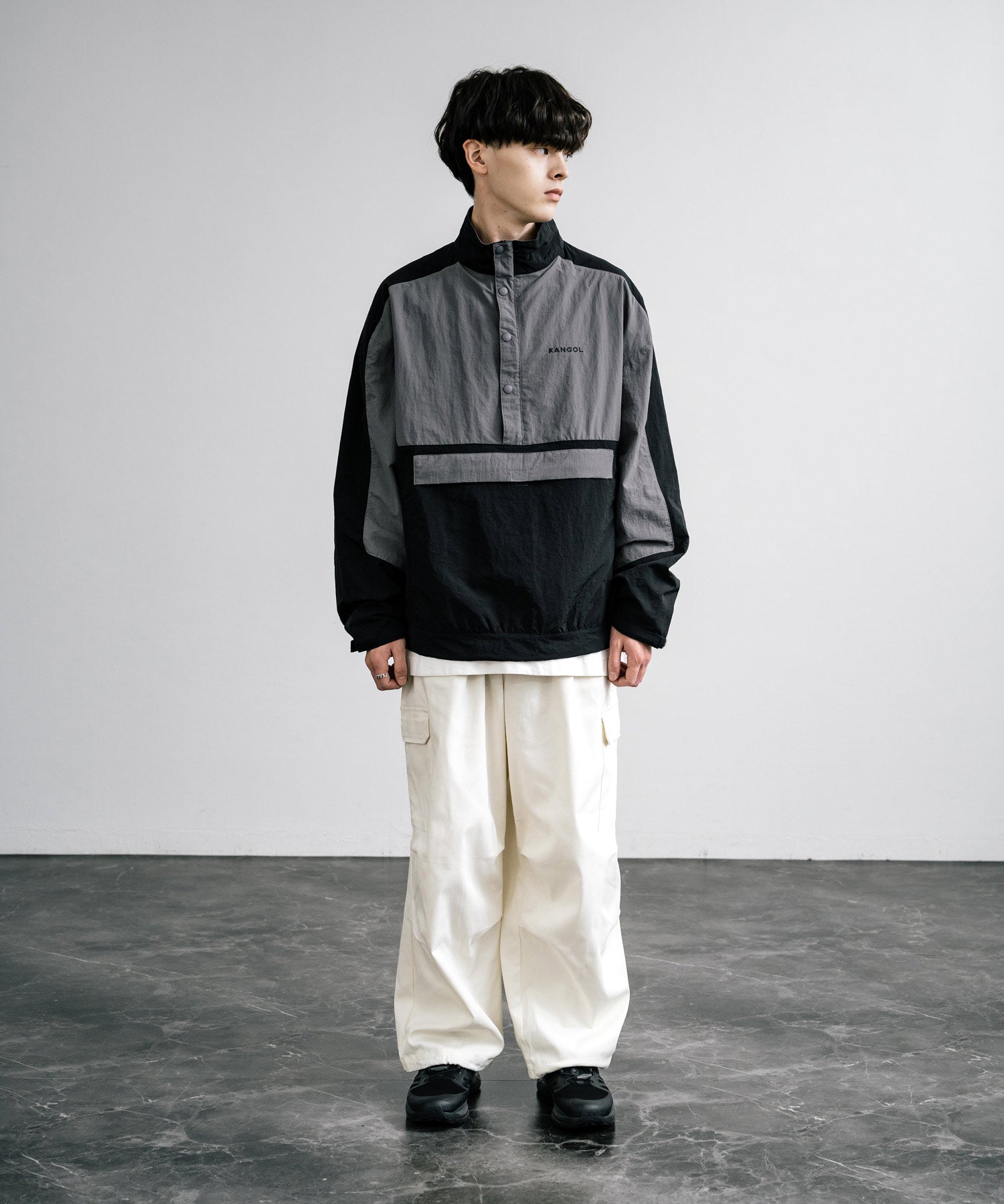 KANGOL カンゴール 別注コラボ オーバーサイズアノラックジャケット