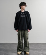 HUF ハフ H DOT POLAR FLEECE CREWNECK オーバーサイズポーラーフリースプルオーバートレーナー 15057