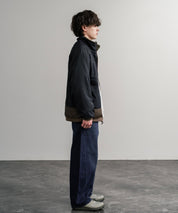 KRIFF MAYER クリフメイヤー 2WAY リバーシブルひっくりスタンドネックボアジャケット/ロゴ刺繍入りボアブルゾン 2514404 14796