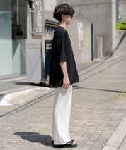 オーバーサイズ ハンドステッチ半袖Tシャツ