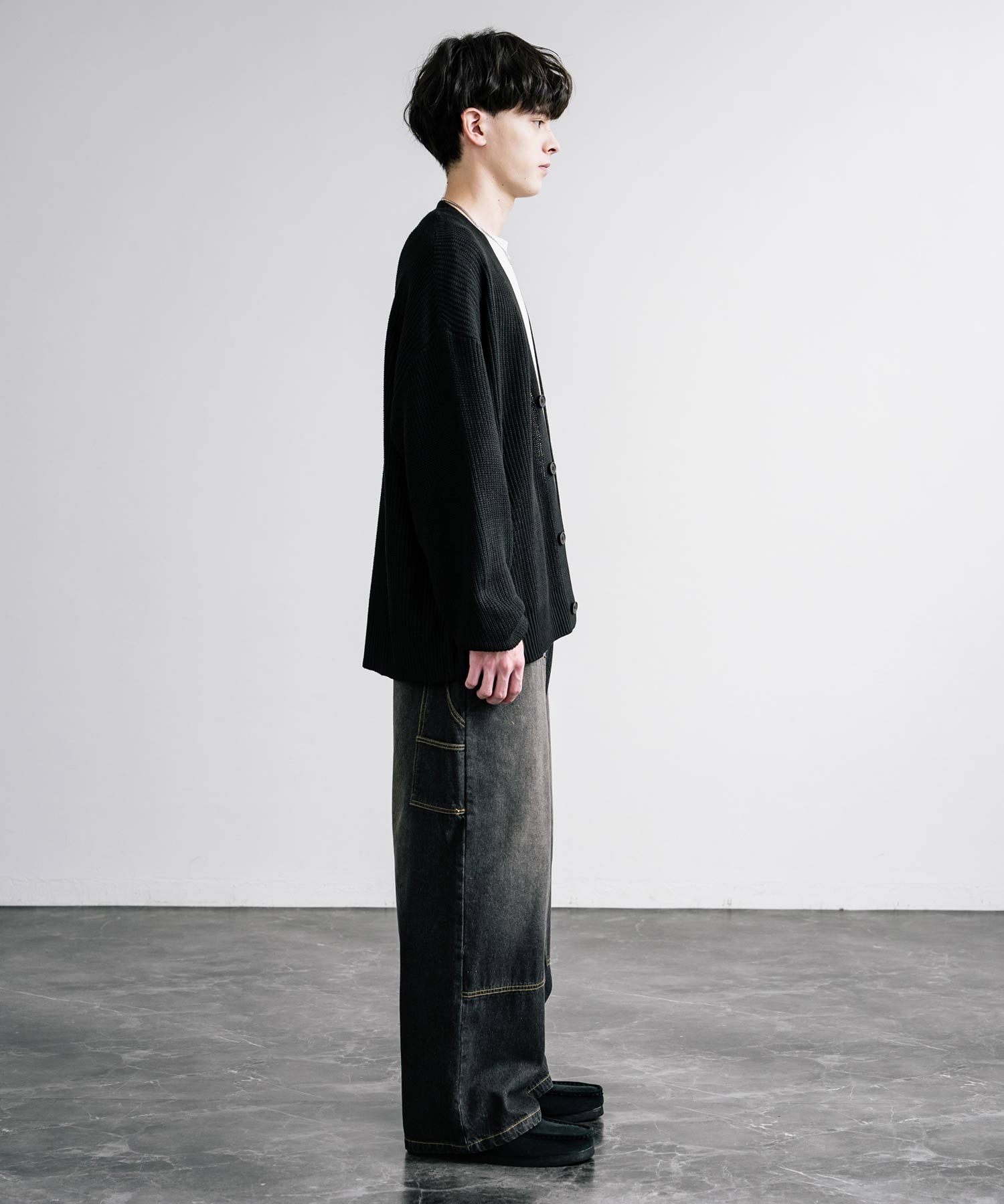 KANGOL カンゴール 別注コラボワンポイント刺繍ニットカーディガン