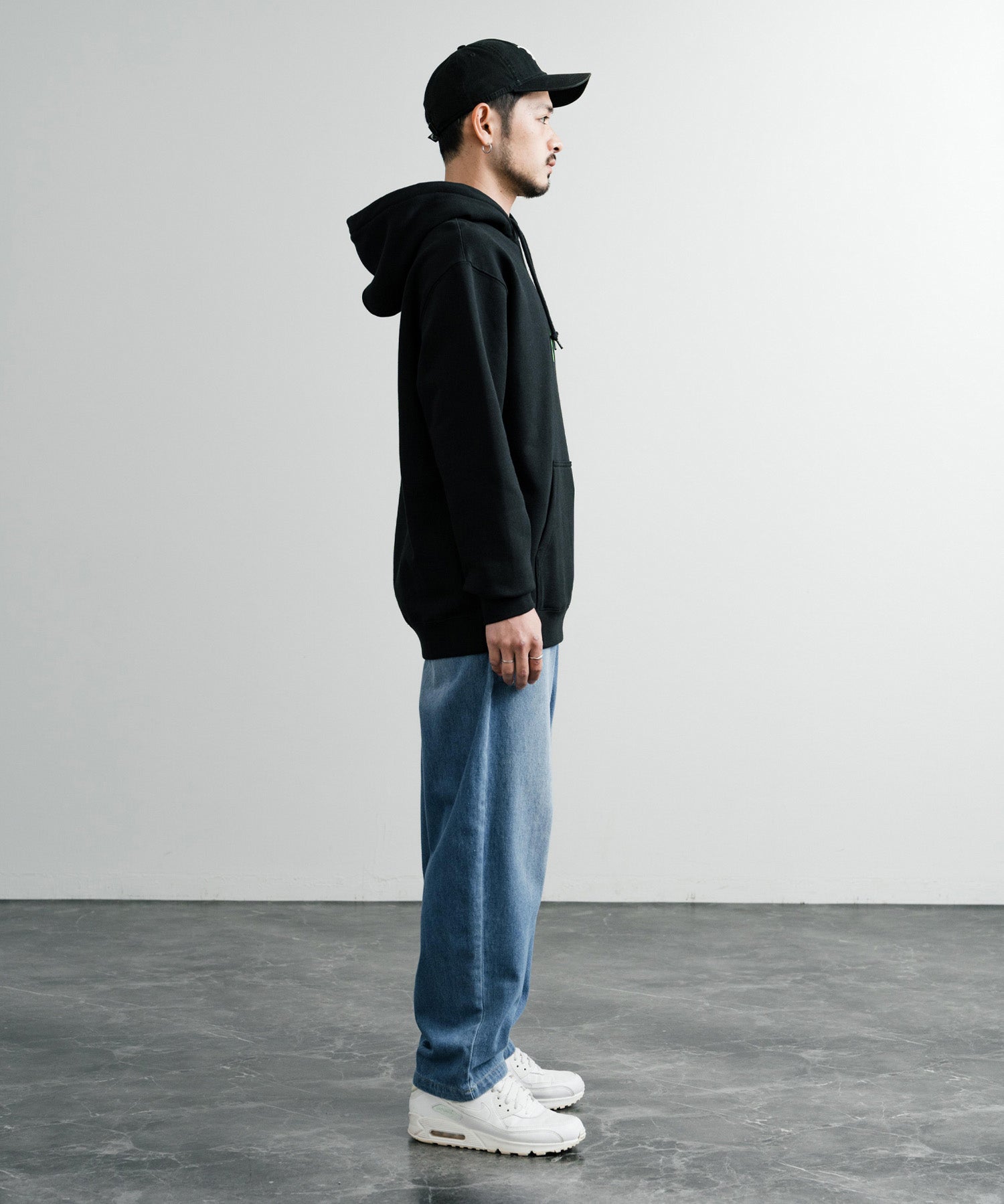 HUF ハフ SET BOX HOODIE オーバーサイズ裏起毛ロゴプルオーバーパーカー