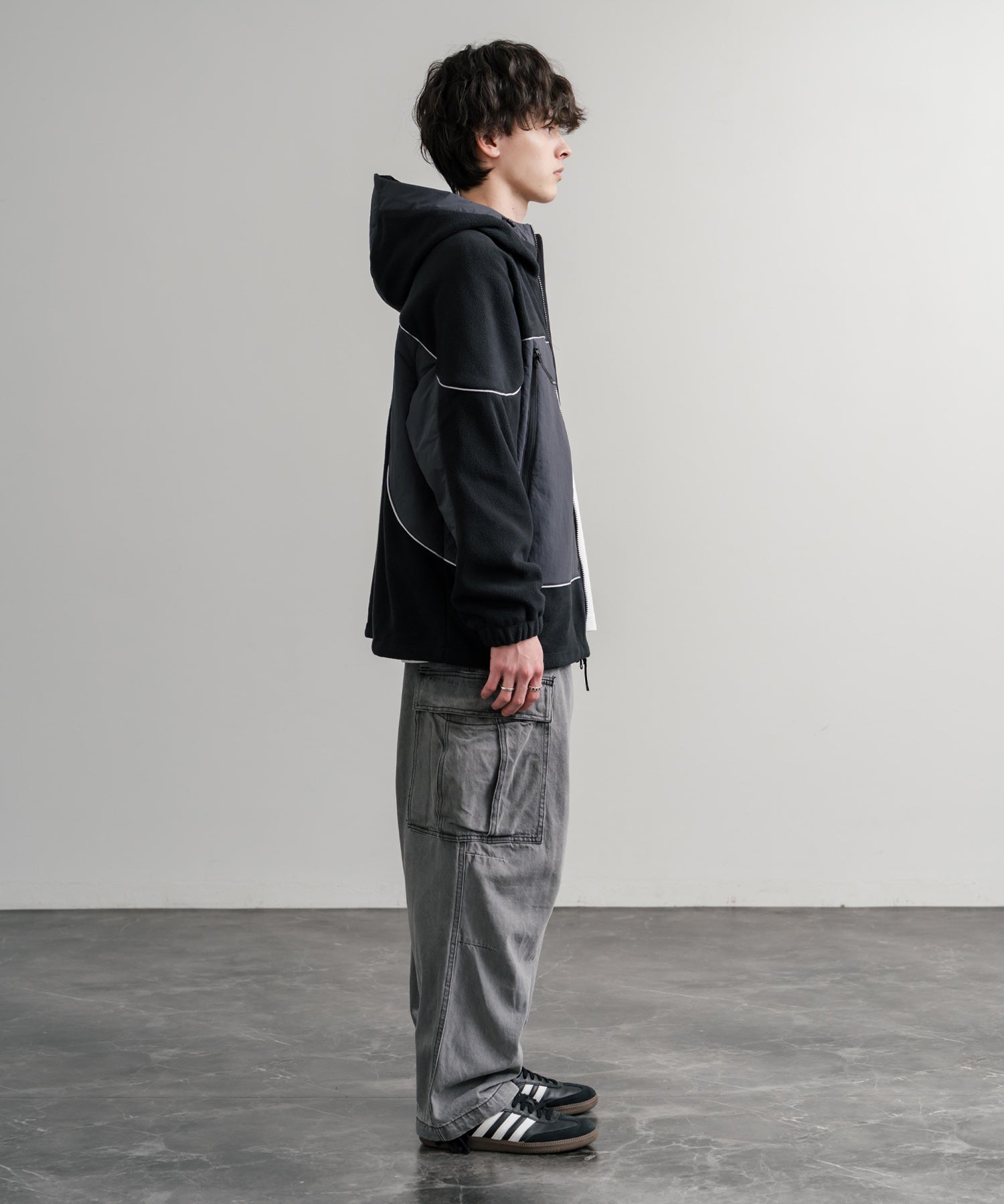 韓国店舗限定商品 THE NORTH FACE ザ・ノースフェイス M’S CRETA JACKET オーバーサイズロゴ刺繍ポーラテックラグランフリースジャケット 15457