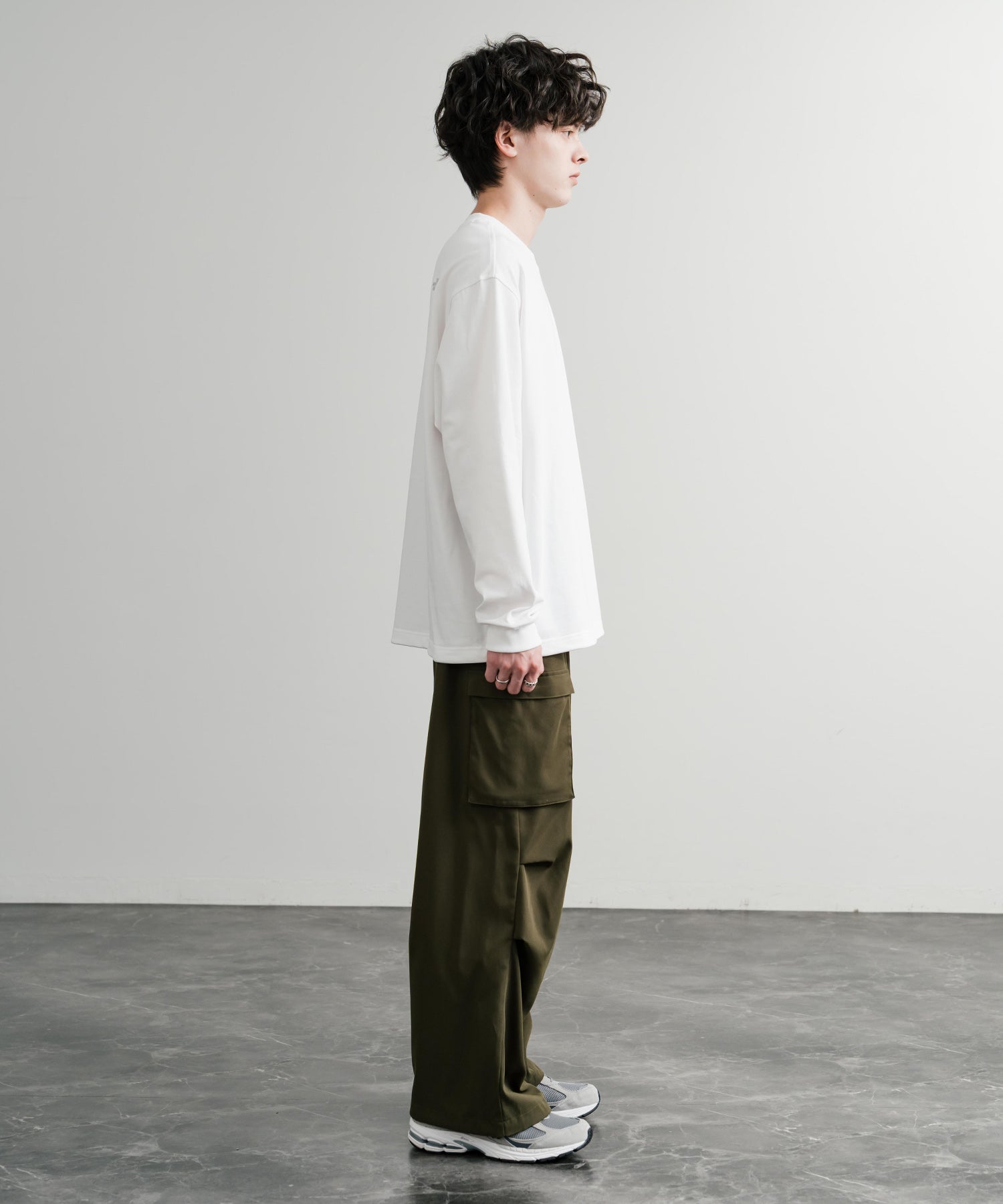 THE NORTH FACE ザ・ノースフェイス M'S DOMEY L/S R/TEE ドローコードワンポイントロゴ長袖Tシャツ 15155