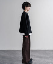 Upscape Audience アップスケープオーディエンス 日本製 国産 尾州コットンキルトノーカラーダブルジップジャケット AUD7411 16568