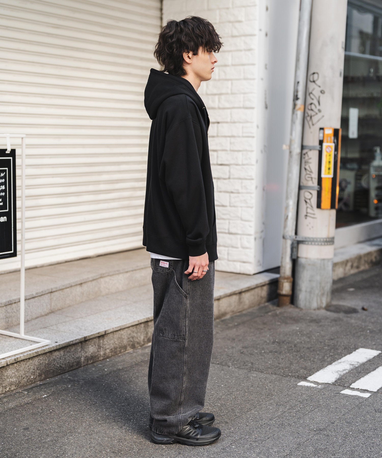 KANGOL カンゴール 別注コラボオーバーサイズ裏起毛ロゴ刺繍フルジップパーカー 14628 【セットアップ可能】