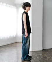 ケミカル加工 コットンノースリーブTシャツ/タンクトップ 15633