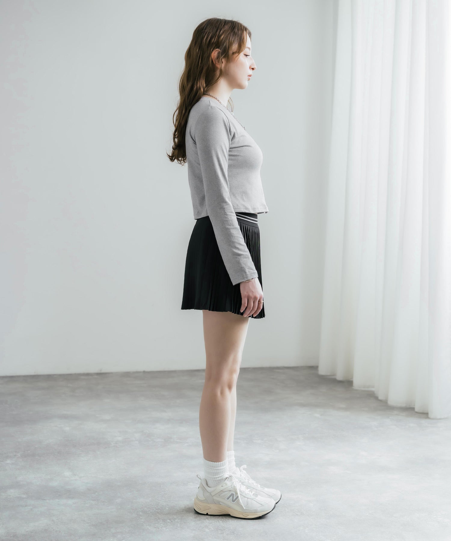 日本未展開モデル THE NORTH FACE ザ・ノースフェイス WHITE LABEL ホワイトレーベル W'S PLEATY SKIRT インナー付きプリーツミニスカート 16067