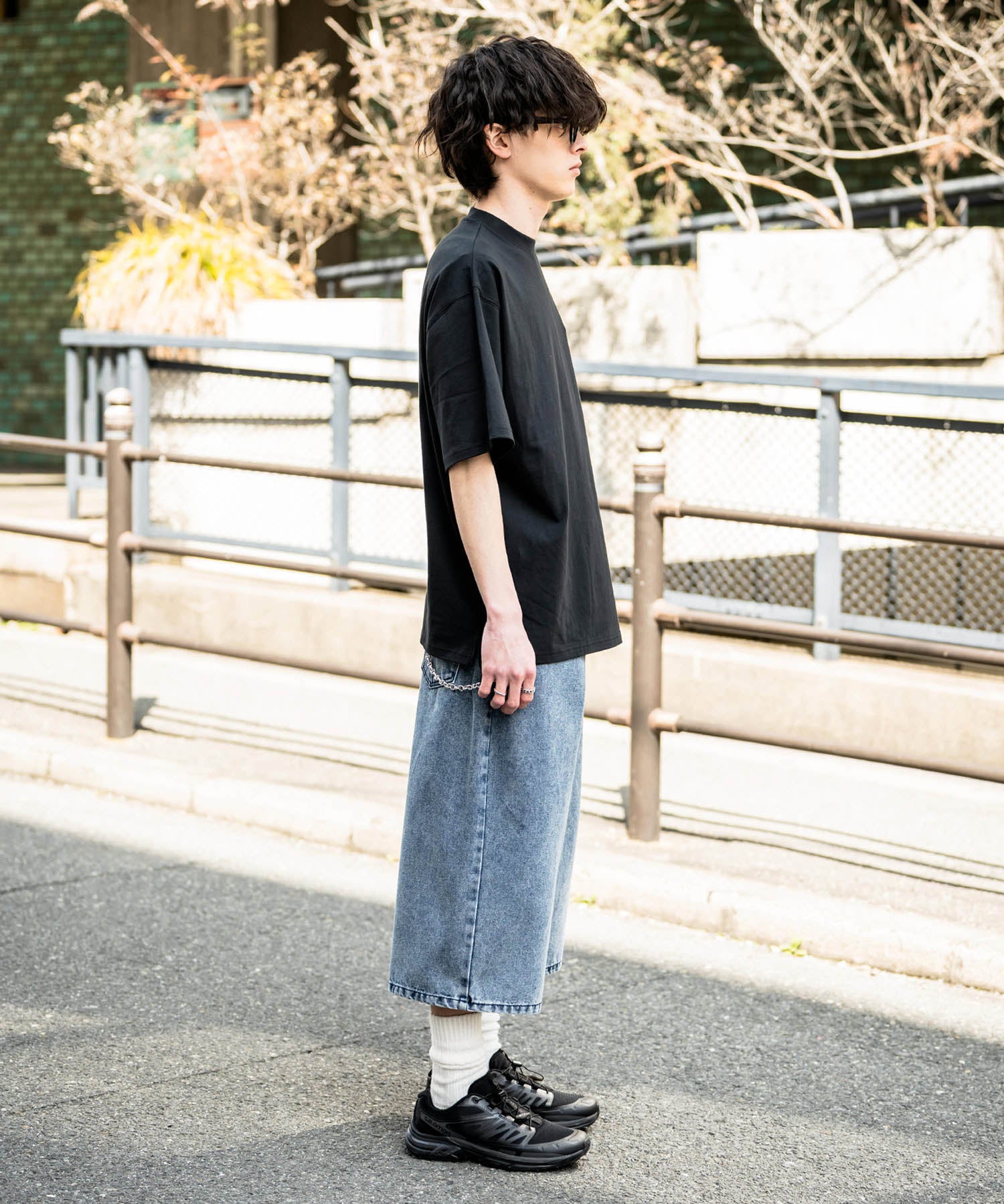 KANGOL 別注コラボ接触冷感ワンポイントロゴ刺繍半袖Tシャツ 15621