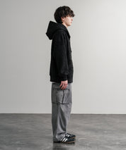 HUF ハフ CORSO HEAVYWEIGHT F/Z HOODIE オーバーサイズヘビーウェイトダブルジップボアフリースパーカー 15018