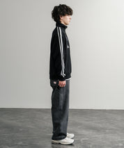 U.S. POLO ASSN. ユーエスポロアッスン half zip sweat shirt オーバーサイズ袖ラインワンポイントロゴ刺繍ハーフジップ裏毛スウェット 14862