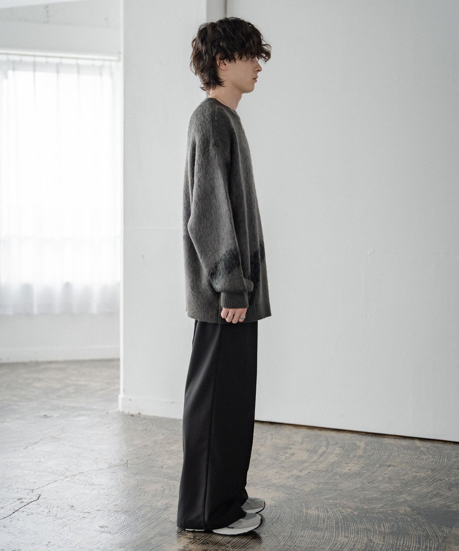 セミワイド2タックストレートスラックス 15248