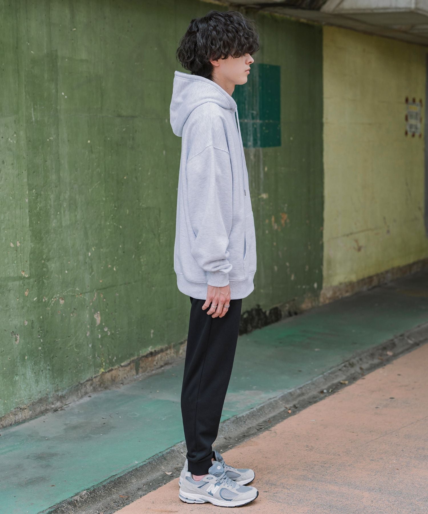 KANGOL カンゴール 別注コラボ 無地＆サイドライン ワンポイントロゴ刺繍ポンチスウェットスリムイージージョガーパンツ 16001