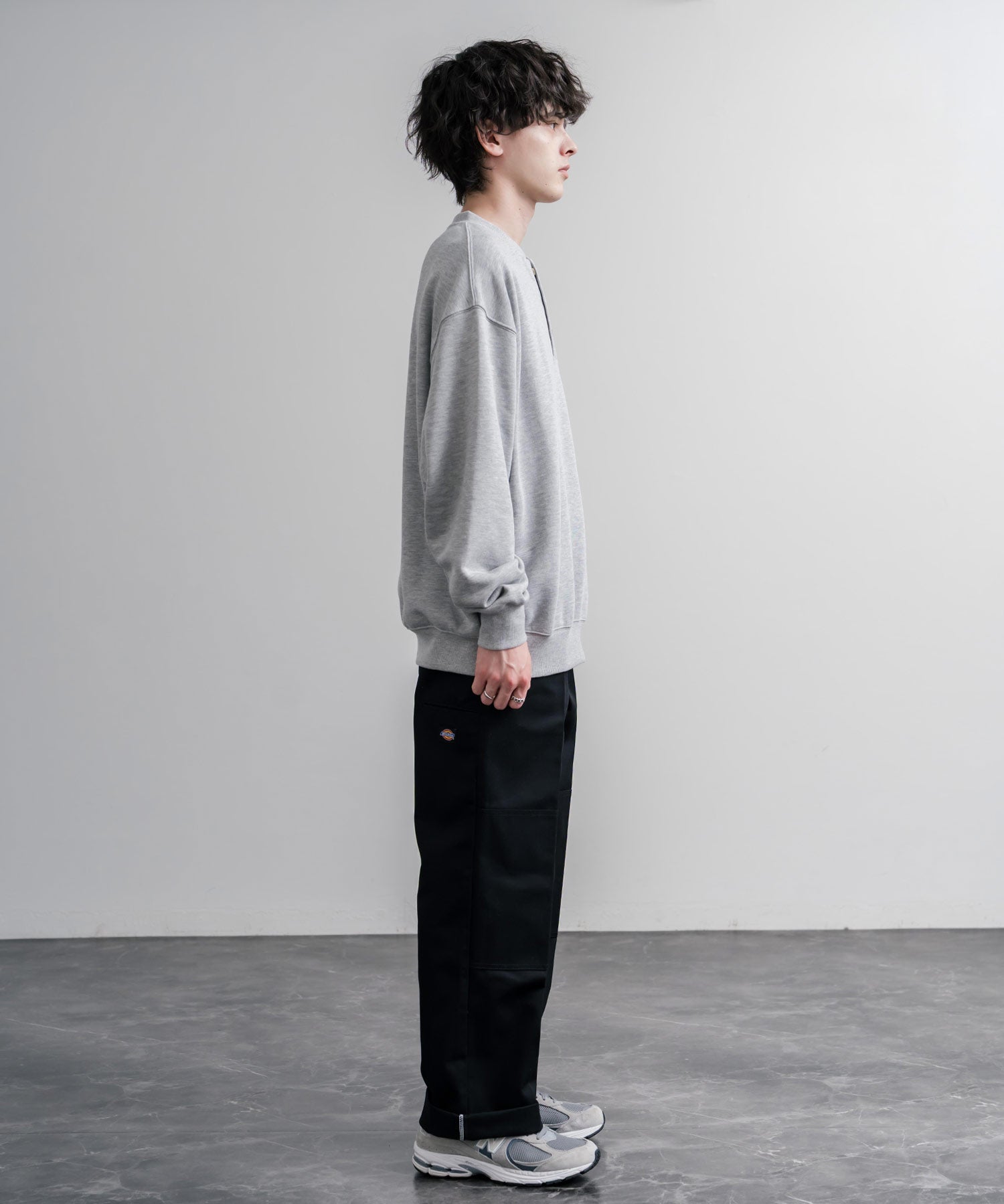 Dickies ディッキーズ 85283 Double Knee Work Pants Length32 ワンポイントロゴ刺繍ダブルニーツイルワイドストレートワークパンツ レングス32インチ 16362