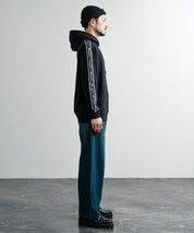 Champion チャンピオン オーバーサイズ袖ラインロゴ裏毛プルオーバーパーカー Mens Hooded Sweatshirt