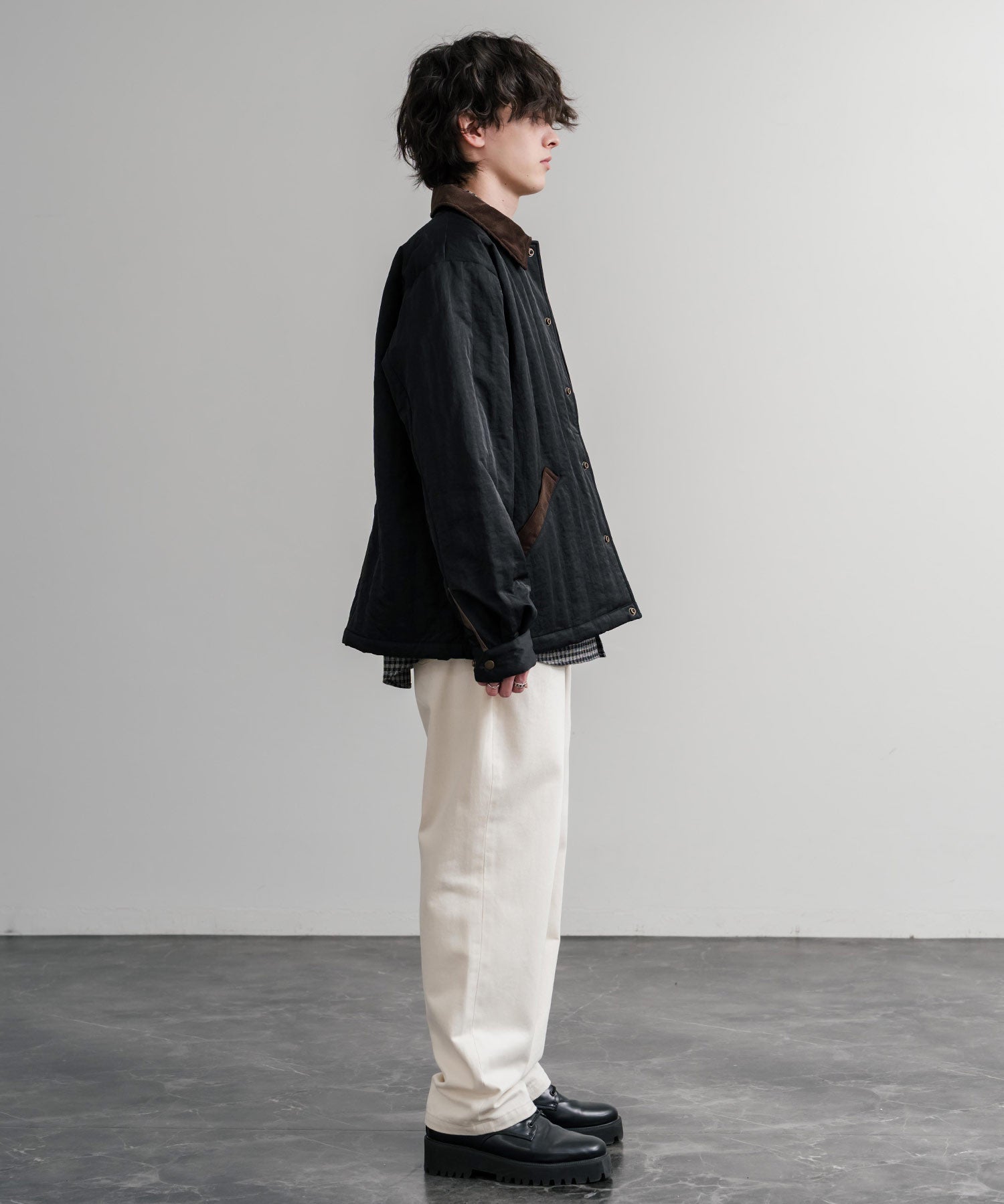 KRIFF MAYER クリフメイヤー スーベニア刺繍キルトコーチジャケット/ナイロンキルティングブルゾン 2515104 14884