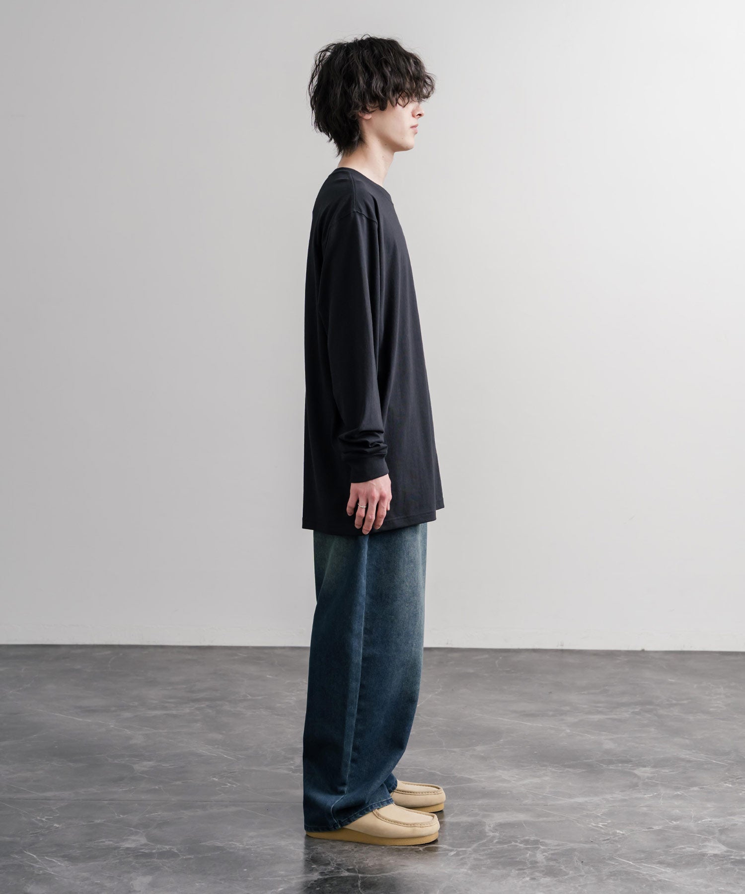 Carhartt カーハート HEAVYWEIGHT LONG-SLEEVE T-SHIRTS/オーバーサイズヘビーウェイト袖ロゴプリント長袖クルーネックTシャツ 16475