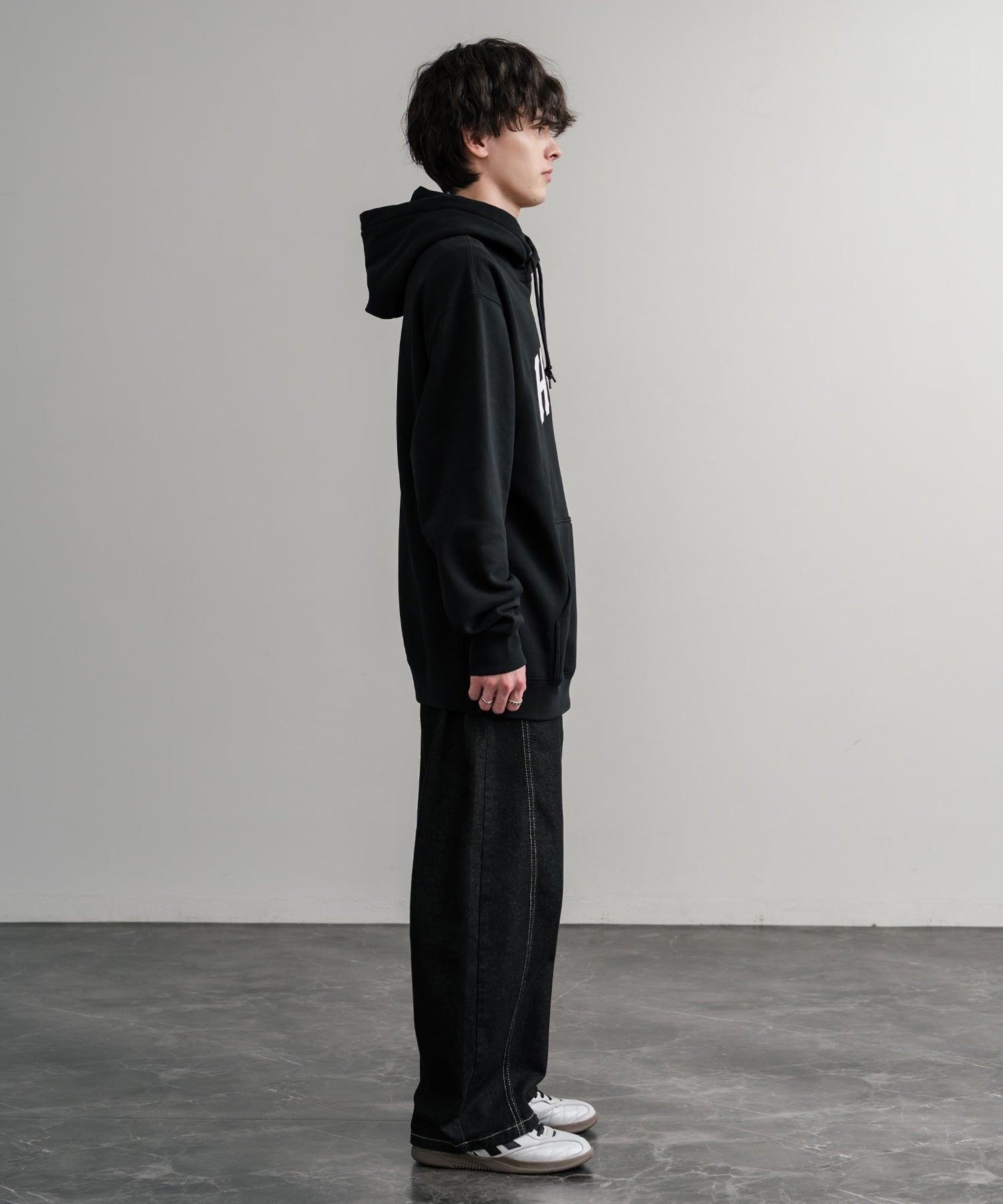 HUF ハフ ARCH P/O HOODIE オーバーサイズアーチロゴプリント裏起毛プルオーバーパーカー 15020