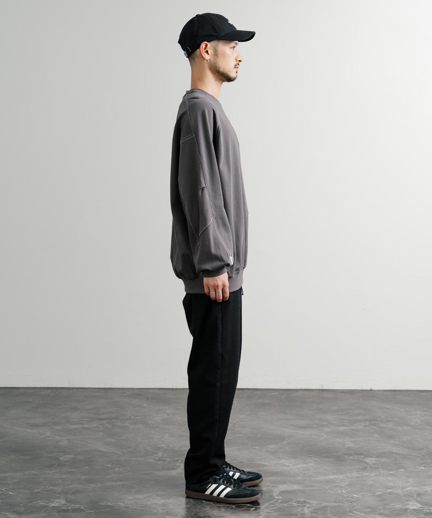 日本未展開モデル THE NORTH FACE ザ・ノースフェイス WHITE LABEL ホワイトレーベル MINI BOX STITCH SWEATSHIRTS オーバーサイズミニボックスロゴ刺繍ステッチスウェット 15064
