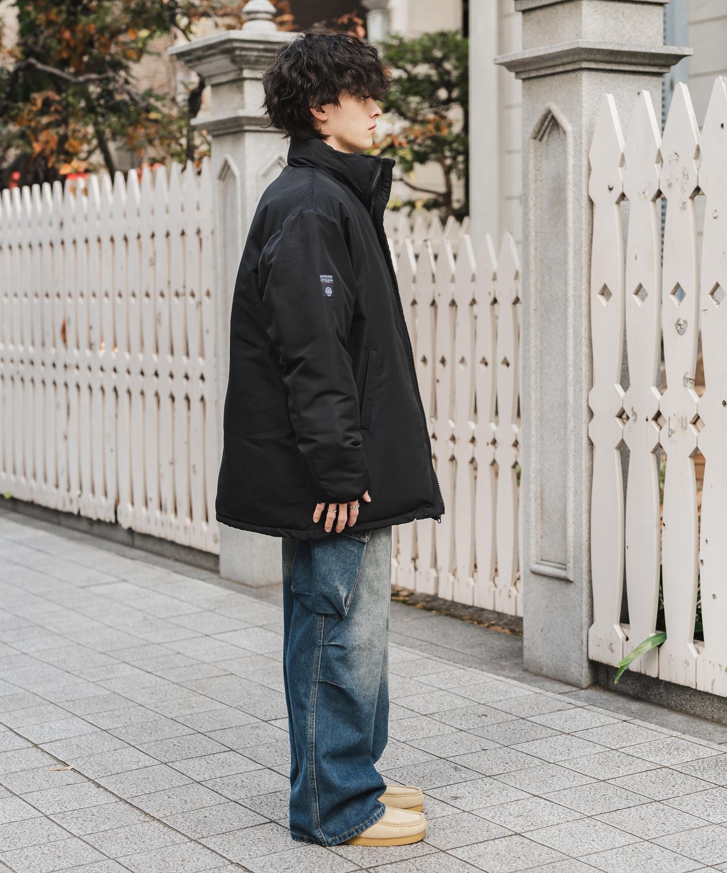 U.S. POLO ASSN. ユーエスポロアッスン PADDED JACKET オーバーサイズワンポイントロゴ刺繍パデッドジャケット 14864