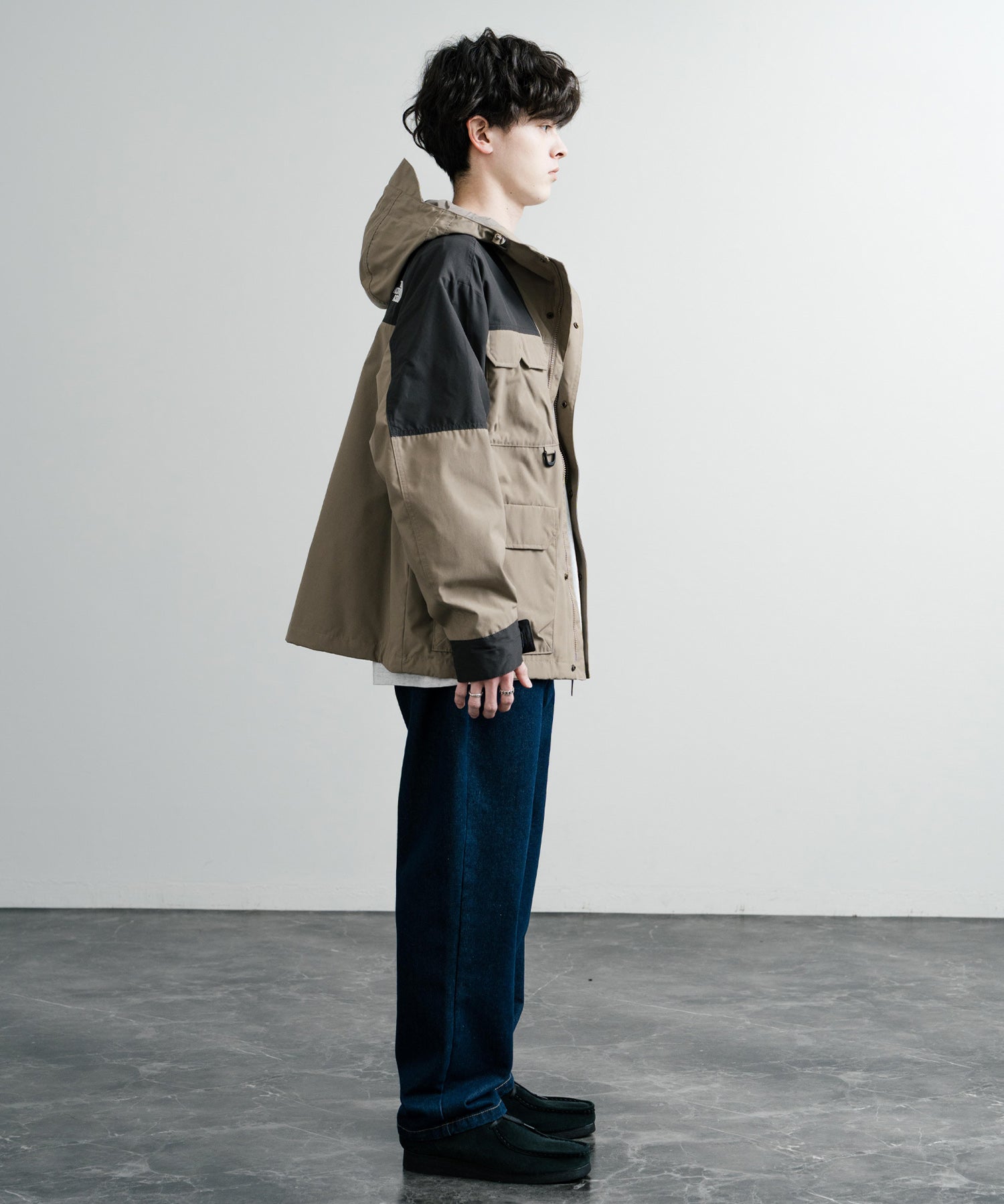 日本未展開モデル THE NORTH FACE WHITE LABEL RANGER JACKET オーバーサイズロゴ刺繍マウンテンパーカー 14536