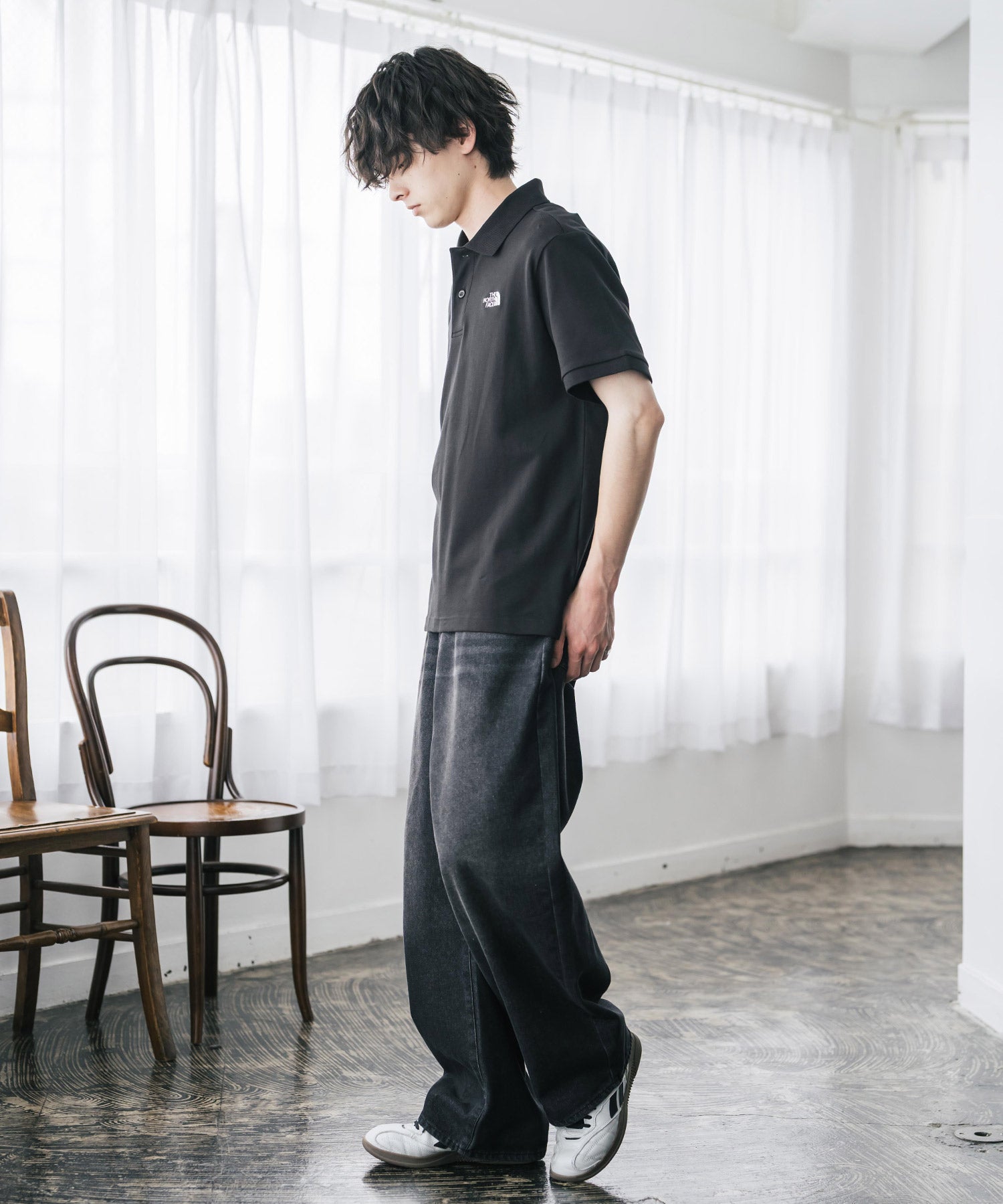THE NORTH FACE ザ・ノースフェイス M S/S LOGO POLO - AP レギュラーフィット半袖ポロシャツ 16251