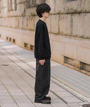 PENNEYS ぺニーズ 別注コラボ オーバーサイズ裏起毛ワンポイントロゴワッペン刺繍スウェット/クルーネック長袖トレーナー 16002