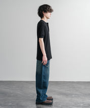 KRIFF MAYER クリフメイヤー ワンポイントロゴ針抜きヘンリーネックTシャツ 2545102 15909