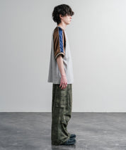 KRIFF MAYER クリフメイヤー スーベニア龍刺繍スカジャンTシャツ/リブラインラグランカットソー 2547202 15867