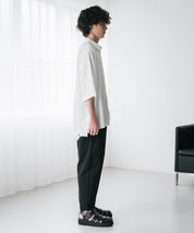 新色追加 接触冷感多機能素材リネンライク アンクルテーパードイージーパンツ 15482