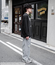 Casper/FELIX THE CAT 別注コラボ オーバーサイズヴィンテージライクグラフィックプリント裏起毛スウェットトレーナー 15116