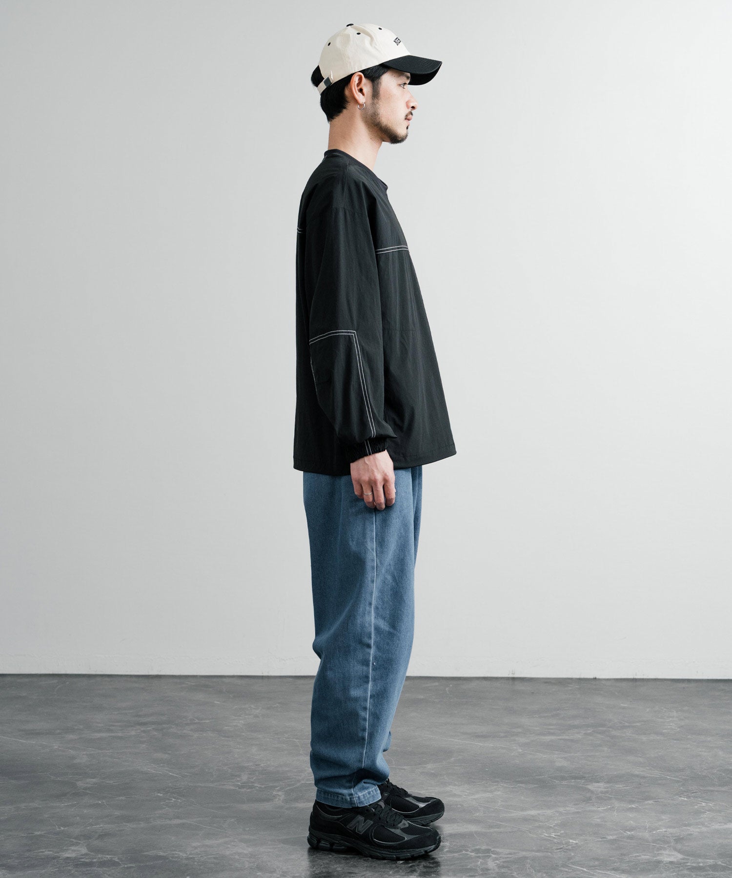日本未展開モデル THE NORTH FACE ザ・ノースフェイス ALBANY CREWNECK 長袖ナイロンクルーネックプルオーバー 14477