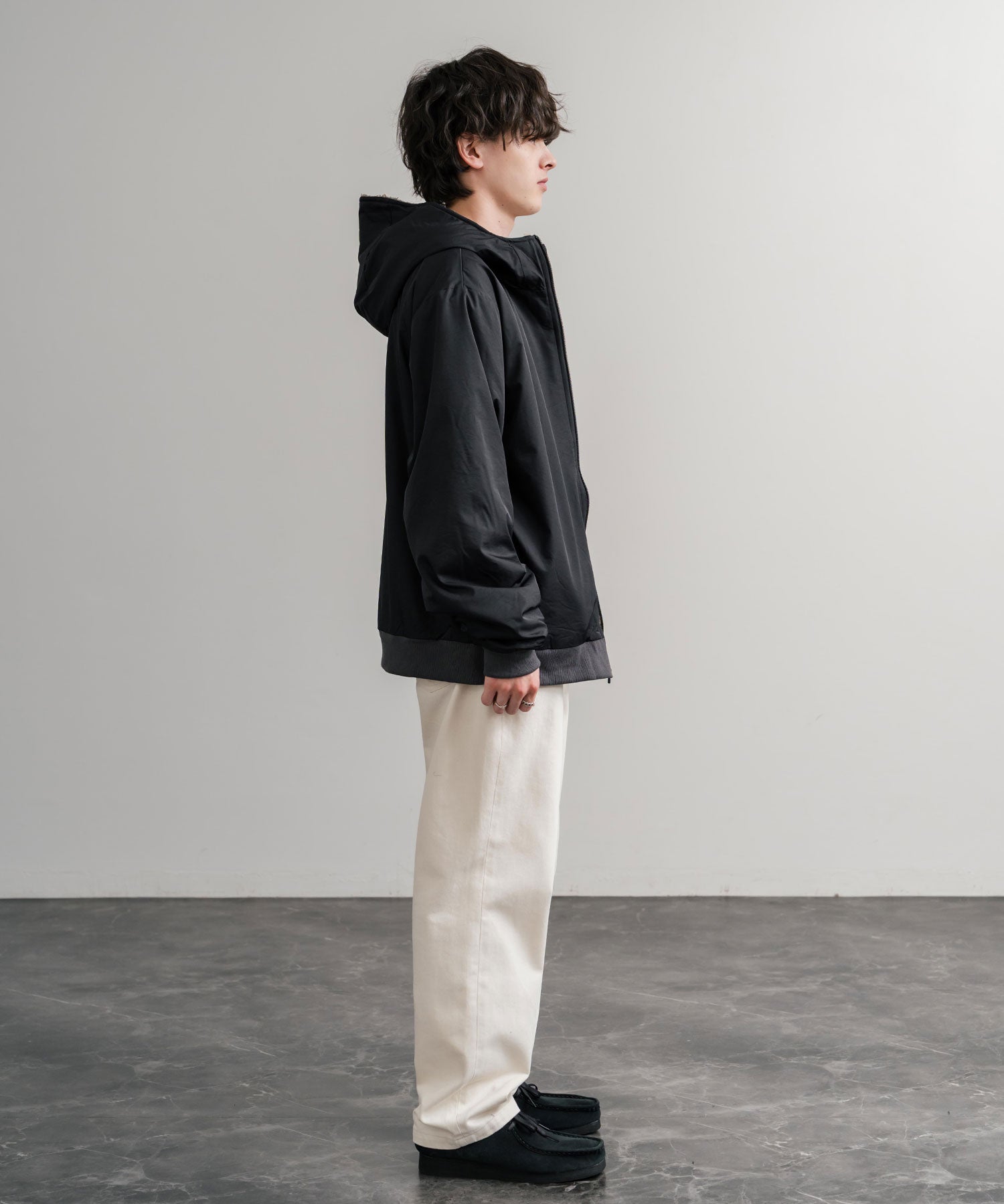 KRIFF MAYER クリフメイヤー2WAY リバーシブル ひっくりフード付きボアジャケット/ロゴ刺繍入りマウンテンパーカー 2514403 14795