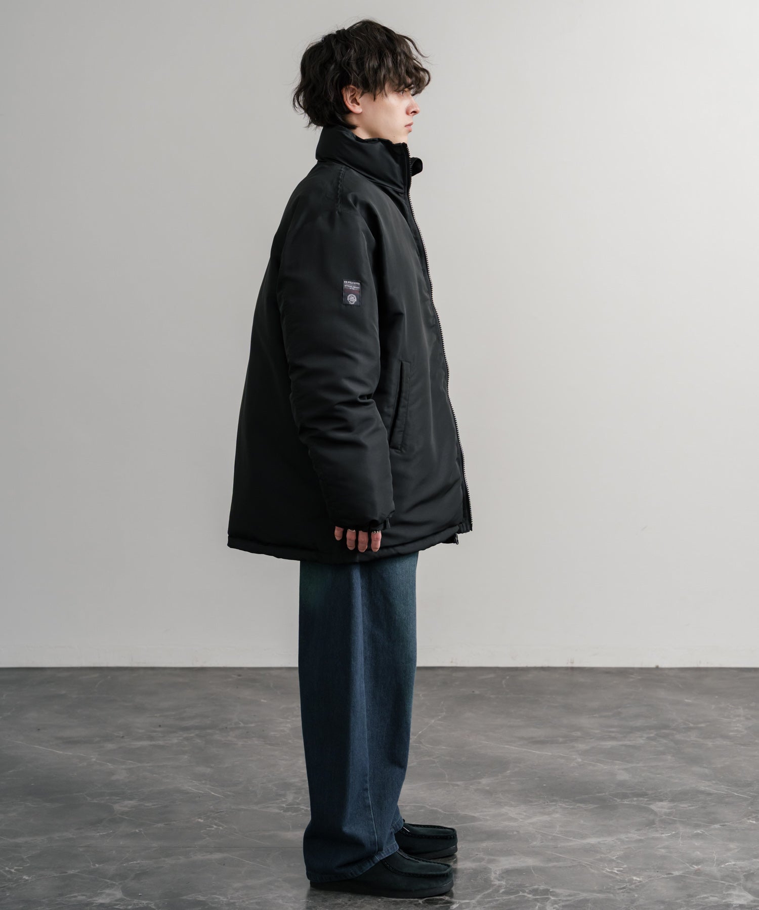 U.S. POLO ASSN. ユーエスポロアッスン PADDED JACKET オーバーサイズワンポイントロゴ刺繍パデッドジャケット 14864