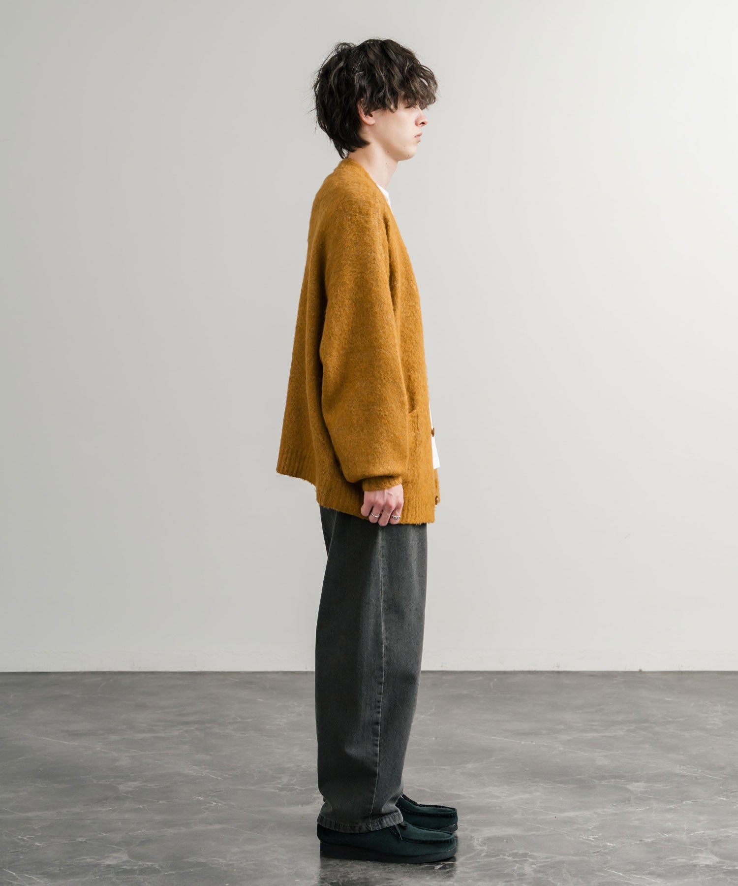 GERRY ジェリー UVカット ルーズシルエットワンポイントロゴ刺繍バレルレッグクライミングデニムパンツ 15113