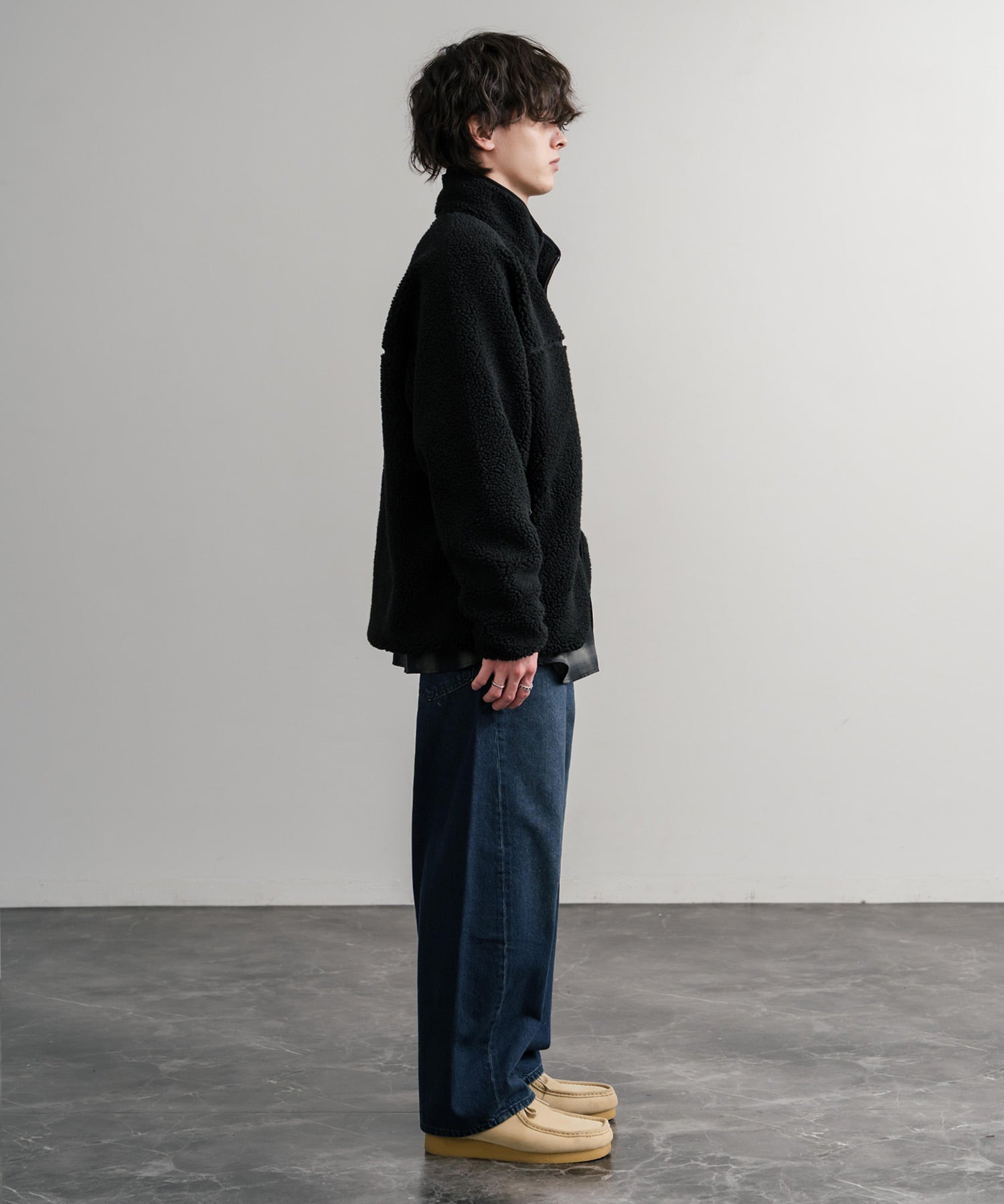 FIRST DOWN ファーストダウン BOA FLEECE JKT ロゴ刺繍タンブリングボアフリースジャケット F942021 14981