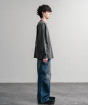 KRIFF MAYER クリフメイヤー オーバーサイズスーベニア刺繍クルーネック長袖Tシャツ(虎) /ロンT 2537203 15603