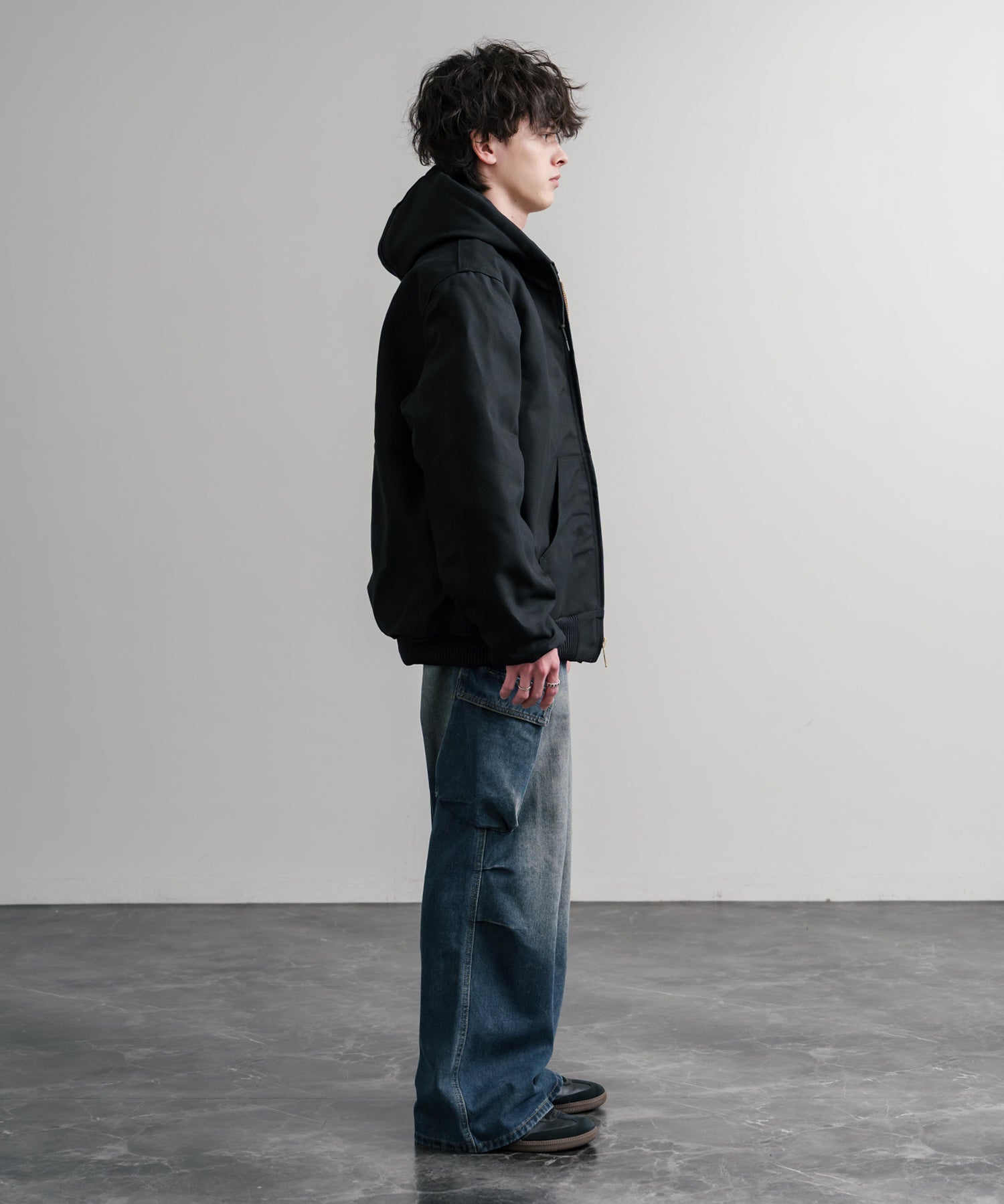 Carhartt カーハート DUCK QUILTED FLANNEL-LINED ACTIVE JACKET オーバーサイズアクティブフードジャケット 15385