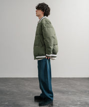 U.S. POLO ASSN. ユーエスポロアッスン PADDED VARSITY JACKET オーバーサイズワンポイントロゴ刺繍中綿スタジャン / 配色切替パデッドジャケット 14894