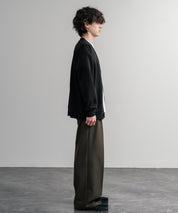 コットンタッチ裏起毛Vネックカーディガン 14984