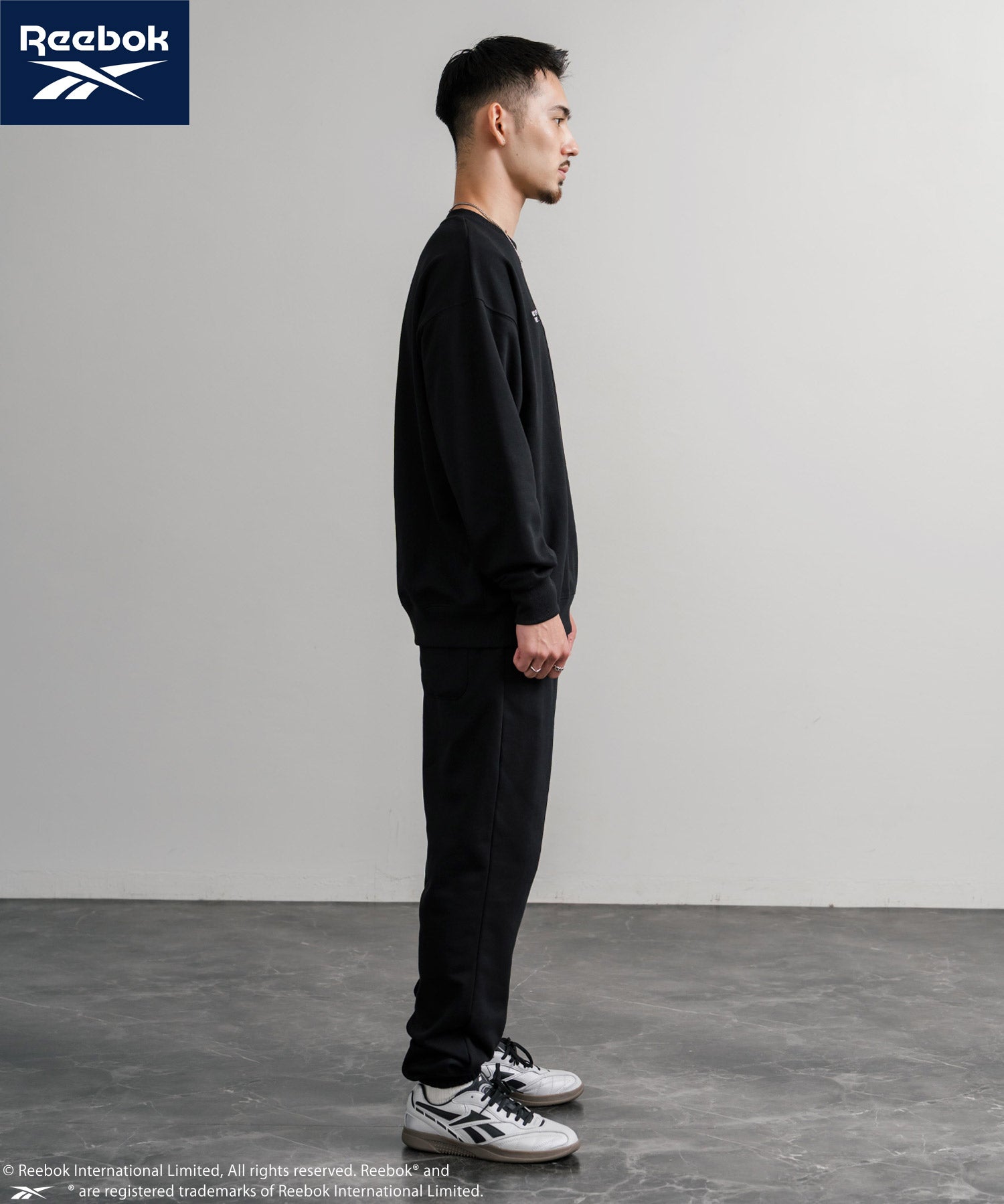 Reebok リーボック セットアップ オーバーサイズロゴ刺繍裏毛スウェット上下セット/トレーナー&イージージョガーパンツ 14867