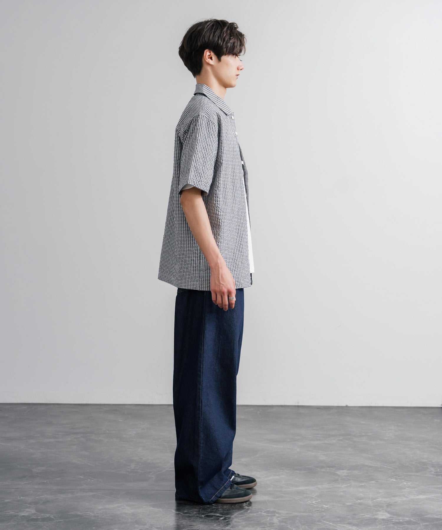 THE NORTH FACE ザ・ノースフェイス M'S TRAVELER CHECK S/S SHIRTS ワンポイントロゴ刺繍ギンガムチェック柄半袖シャツ 16021