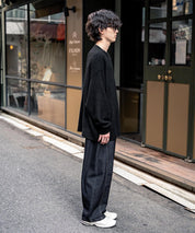 オーバーサイズシャギーニットセーター/クルーネック長袖プルオーバー 14549